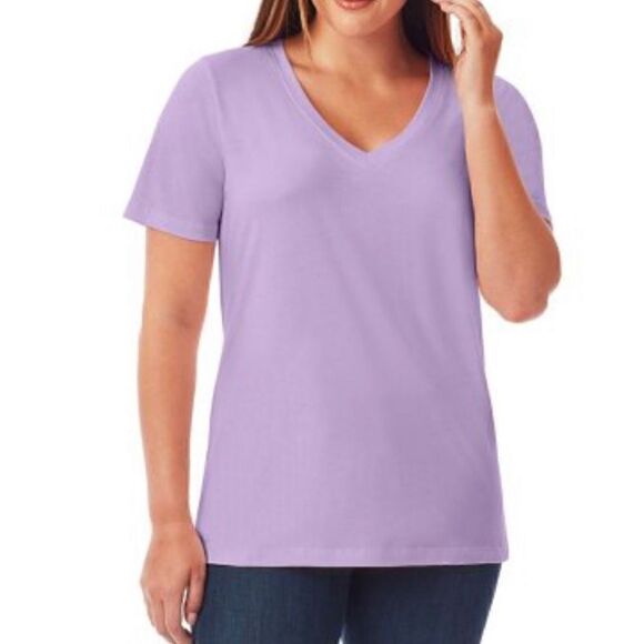 Member's Mark Women’s Short Sleeve V-Neck Tee - Picture 1 of 7